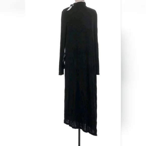 New BCBGMaxAzria Elegant Black Asymmetrical Dress - Picture 5 of 5